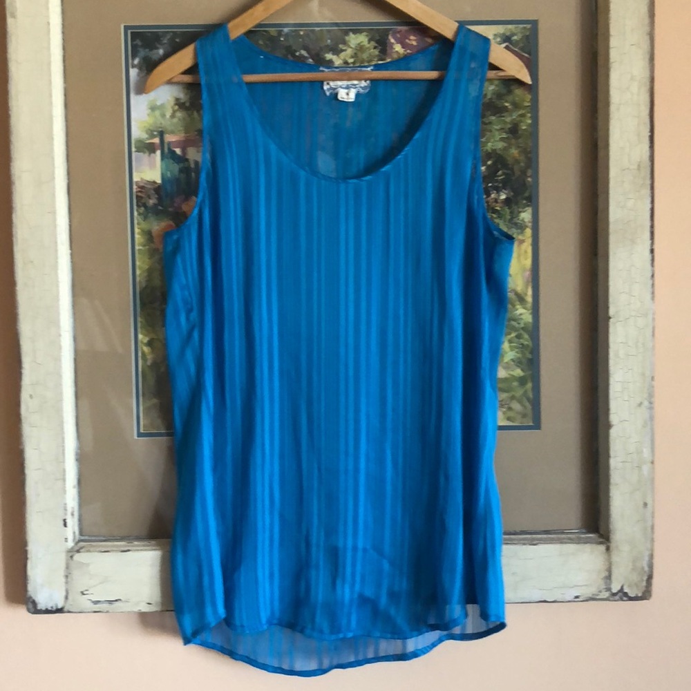 Sleeveless blouse.